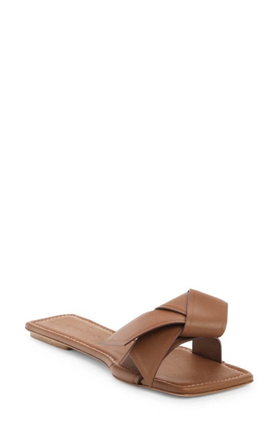 Acne Studios Musubi Leather Sandal In Brown