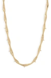 NORDSTROM CUBIC ZIRCONIA TWISTED SNAKE CHAIN COLLAR NECKLACE