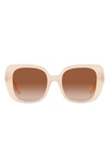 BURBERRY 52MM GRADIENT SQUARE SUNGLASSES