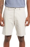 BERLE CHARLESTON KHAKIS COTTON POPLIN FLAT FRONT SHORTS