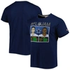 Homage Men's  Michael Irvin And Troy Aikman Heathered Navy Dallas Cowboys Nfl Retired Jam Tri-blend T In Heather Navy