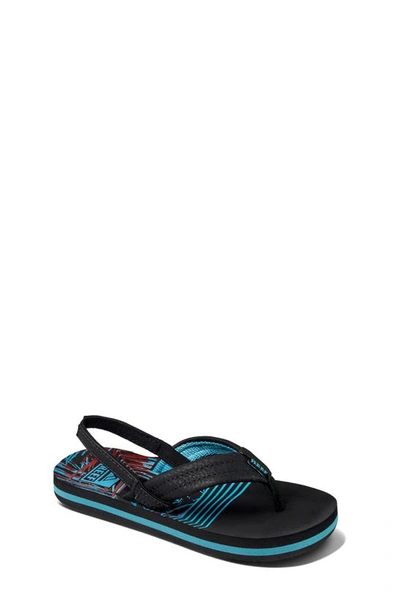 Reef Kids' Little Ahi Flip Flop In Tropical Dream