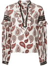 DODO BAR OR paisley print boho blouse,DBO23212071848