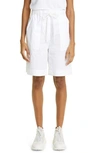 MONCLER COTTON BLEND BERMUDA SHORTS