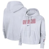 NIKE NIKE WHITE HOUSTON ROCKETS 2021/22 CITY EDITION ESSENTIAL LOGO CROPPED PULLOVER HOODIE