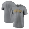 Nike Heather Gray Baltimore Ravens Legend Team Shoutout Performance T-shirt In Heather Gray