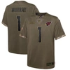 NIKE YOUTH NIKE KYLER MURRAY OLIVE ARIZONA CARDINALS 2022 SALUTE TO SERVICE PLAYER LIMITED JERSEY
