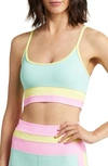 BEACH RIOT EVA COLORBLOCK RIB SPORTS BRA