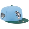 New Era Men's  Sky Blue, Cilantro Oakland Athletics 1988 World Series 59fifty Fitted Hat In Light Blue