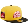NEW ERA NEW ERA YELLOW/BLACK COLORADO ROCKIES GRILLED 59FIFTY FITTED HAT