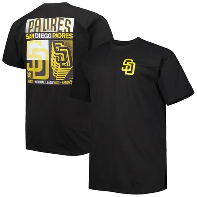 Profile Black San Diego Padres Two-sided T-shirt