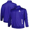 PROFILE ROYAL LOS ANGELES DODGERS BIG & TALL TRICOT TRACK FULL-ZIP JACKET