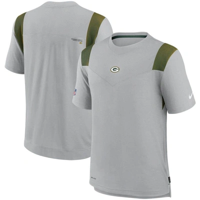 Nike Gray Green Bay Packers Sideline Player Uv Performance T-shirt