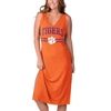 G-III 4HER BY CARL BANKS G-III 4HER BY CARL BANKS ORANGE CLEMSON TIGERS TRAINING V-NECK MAXI DRESS