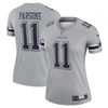 NIKE NIKE MICAH PARSONS SILVER DALLAS COWBOYS INVERTED LEGEND JERSEY