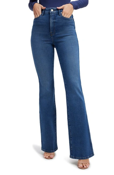 Good American Good Curve High Waist Bootcut Jeans In Blue