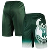 Fanatics Branded Hunter Green Milwaukee Bucks Graphic Shorts In Hunter Green