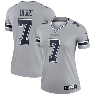 Nike Trevon Diggs Silver Dallas Cowboys Inverted Legend Jersey In Gray