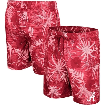 Colosseum Crimson Alabama Crimson Tide What Else Is New Swim Shorts In Cardinal