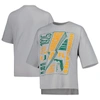 Pressbox Women's  Silver Miami Hurricanes Rock & Roll School Of Rock T-shirt In Silver