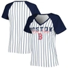 CONCEPTS SPORT CONCEPTS SPORT WHITE BOSTON RED SOX REEL PINSTRIPE TOP