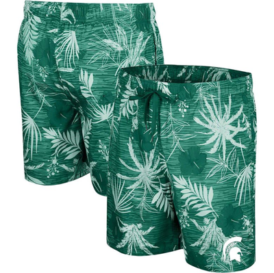 COLOSSEUM COLOSSEUM GREEN MICHIGAN STATE SPARTANS WHAT ELSE IS NEW SWIM SHORTS