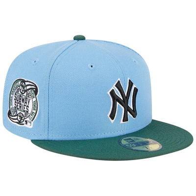 New Era Men's  Sky Blue, Cilantro New York Yankees 2000 Subway Series 59fifty Fitted Hat In Sky Blue,cilantro