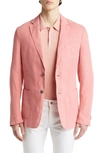 Hugo Boss Men's Hanry Slim Fit Linen Sportcoat In Open Pink