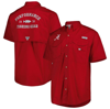 Columbia Crimson Alabama Crimson Tide Bonehead Button-up Shirt In Crimson