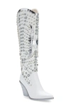 Azalea Wang Upbeat Western Boot In White