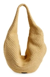 KHAITE LARGE OLIVIA WOVEN PALM HOBO BAG