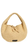 Khaite Medium Olivia Raffia Hobo Bag In Natural