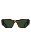 RAEN YNEZ 54MM MIRRORED SQUARE SUNGLASSES