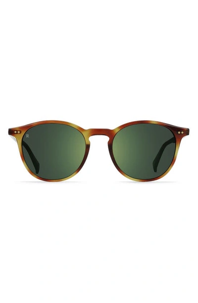 Raen Basq S990 Round Sunglasses In Moab Tortoise/ Green