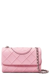 Tory Burch Fleming Small Convertible Shoulder Bag In Pink Plie