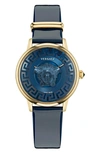 Versace Women's Medusa Alchemy Goldtone Stainless Steel & Leather Watch In Ip Yellow Gold