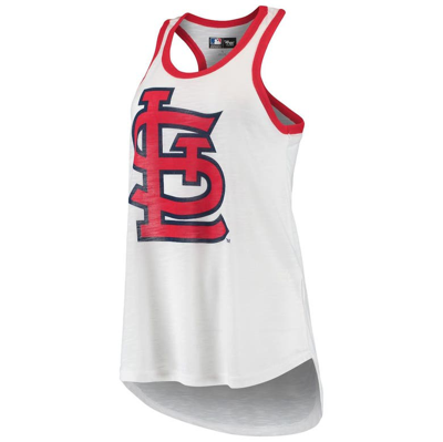 G-iii 4her By Carl Banks White St. Louis Cardinals Tater Racerback Tank Top