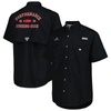 Columbia Black Georgia Bulldogs Bonehead Button-up Shirt In Black
