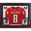 FANATICS AUTHENTIC ALEX OVECHKIN WASHINGTON CAPITALS DELUXE FRAMED AUTOGRAPHED RED ADIDAS AUTHENTIC JERSEY