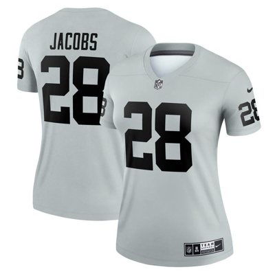 Nike Josh Jacobs Silver Las Vegas Raiders Inverted Legend Jersey