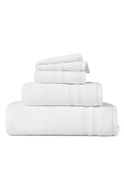 Ralph Lauren Payton Wash Cloth In Spa White