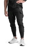 Asrv Tetra-lite Cargo High Rib Jogger In Black