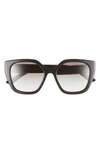 PRADA 52MM BUTTERFLY POLARIZED SUNGLASSES