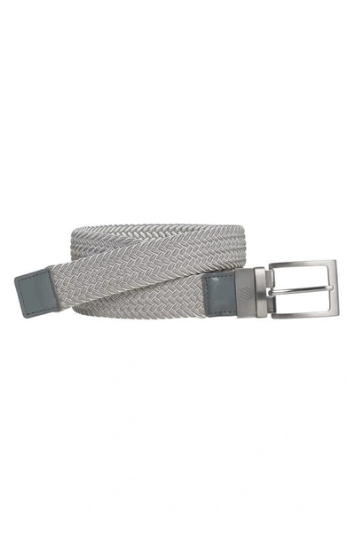 Johnston & Murphy Reversible Stretch Belt In Grey,white