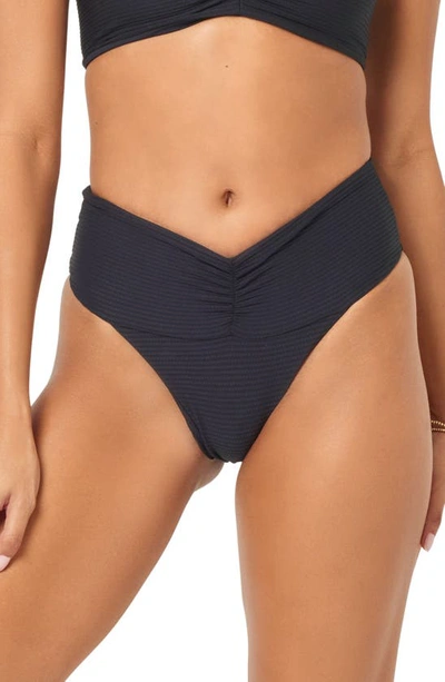 L*SPACE DANI RIBBED BIKINI BOTTOMS