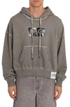 Dolce & Gabbana Logo-print Washed Cotton Hoodie In Light Grey