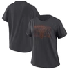 Wear By Erin Andrews Charcoal San Francisco Giants Oversized Boyfriend T-shirt In Charcoal