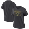 Wear By Erin Andrews Women's  Charcoal Milwaukee Brewers Oversized Boyfriend T-shirt In Charcoal