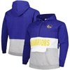 Fanatics Men's  Royal Golden State Warriors Big And Tall Anorak Half-zip Hoodie In Royal