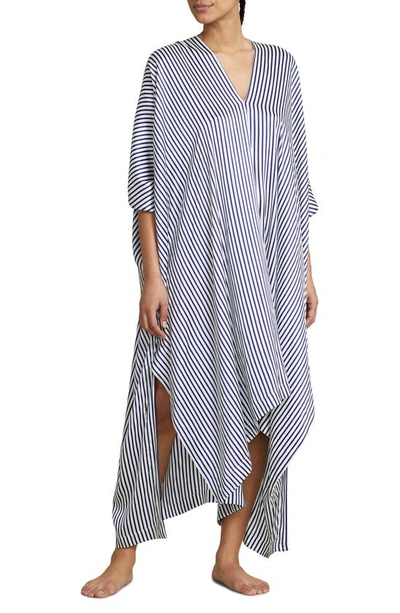 POLO RALPH LAUREN STRIPED STRETCH SILK CAFTAN